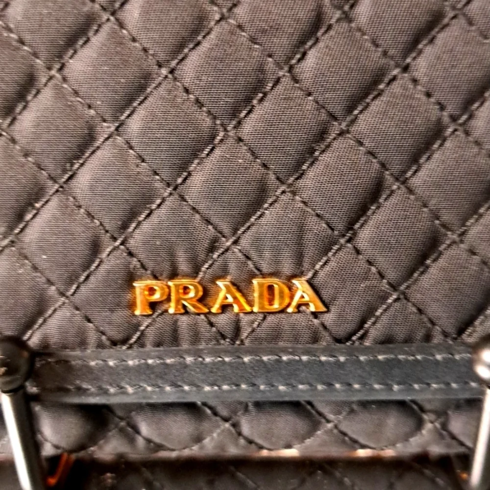 Prada Long Flap Quilted Wallet - EUC